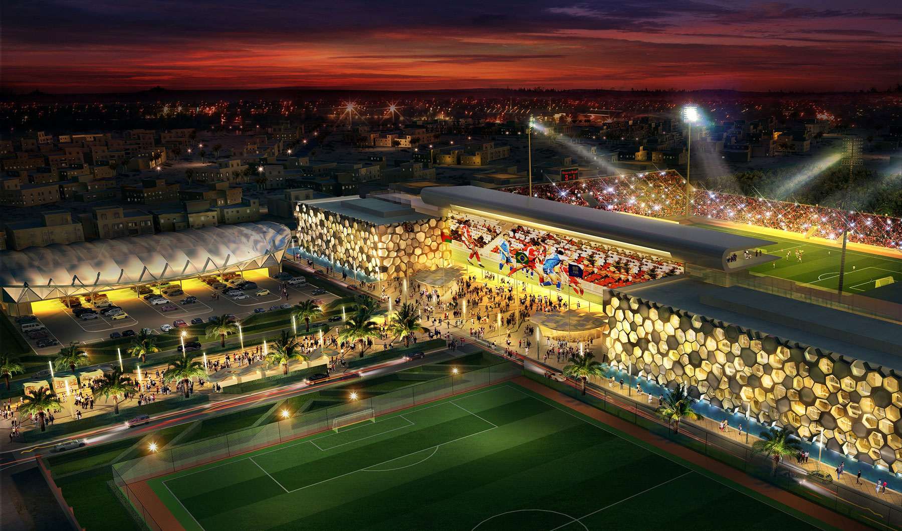 Oman-Football-Stadium rendering