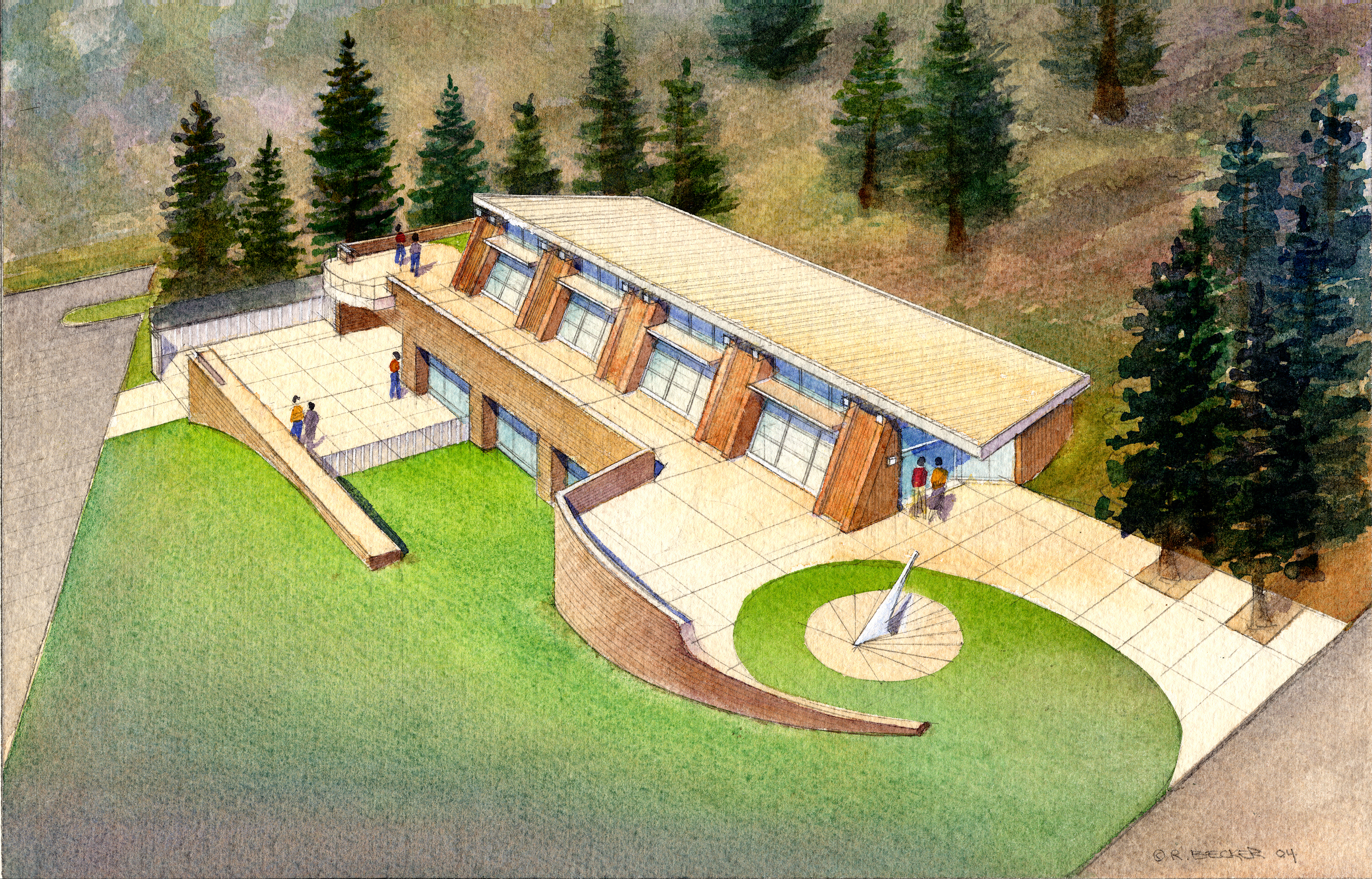RSK_CSU_Humboldt_SERC_Architectural_Rendering_Watercolor