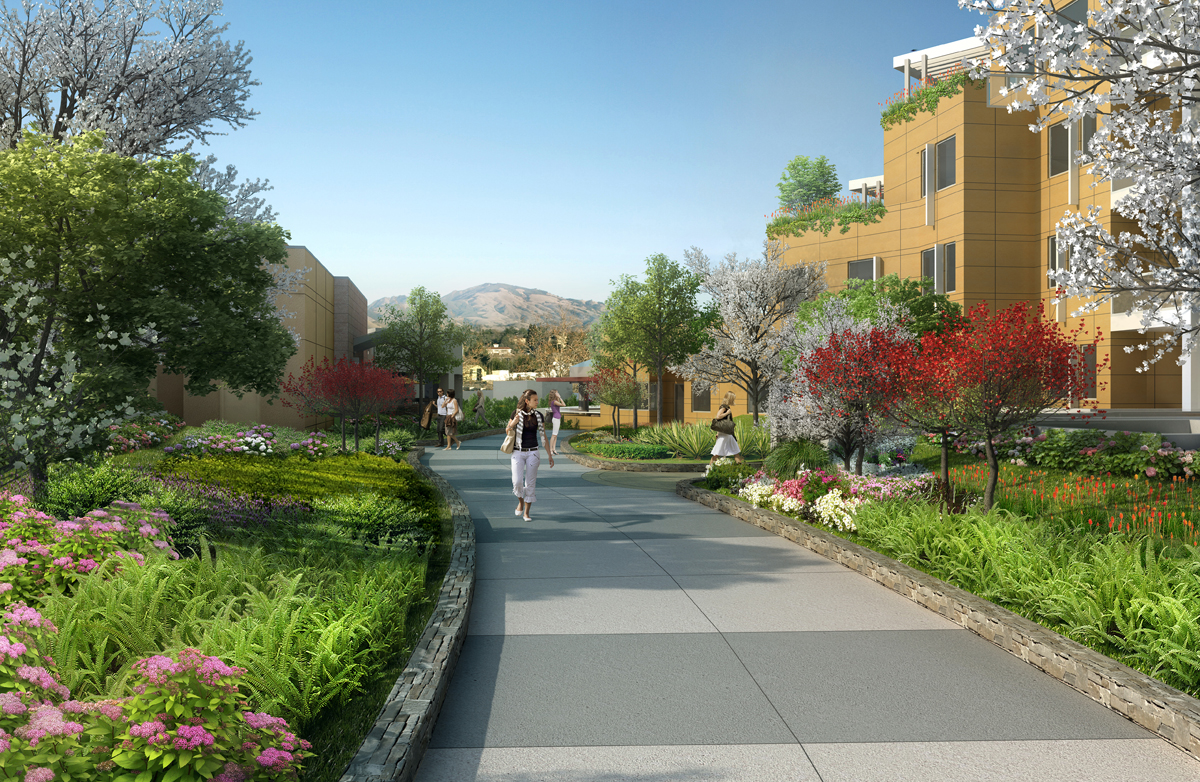 Centre Place South Walnut Creek landscaping rendering