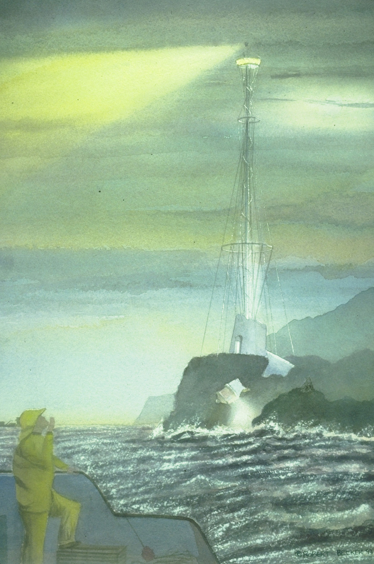 watercolor lighthouse