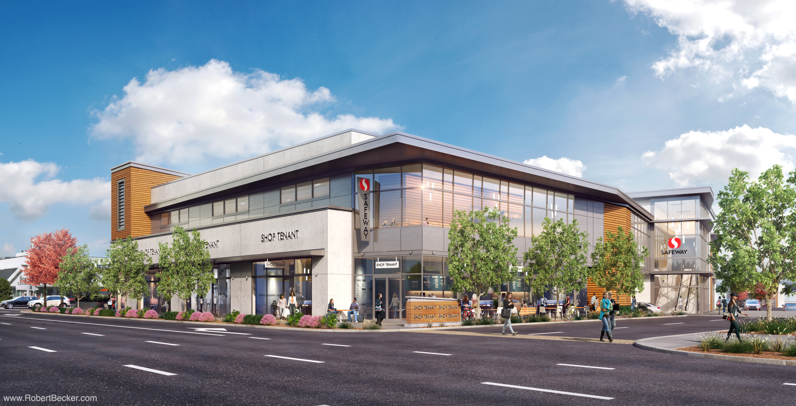 retail architectural rendering
