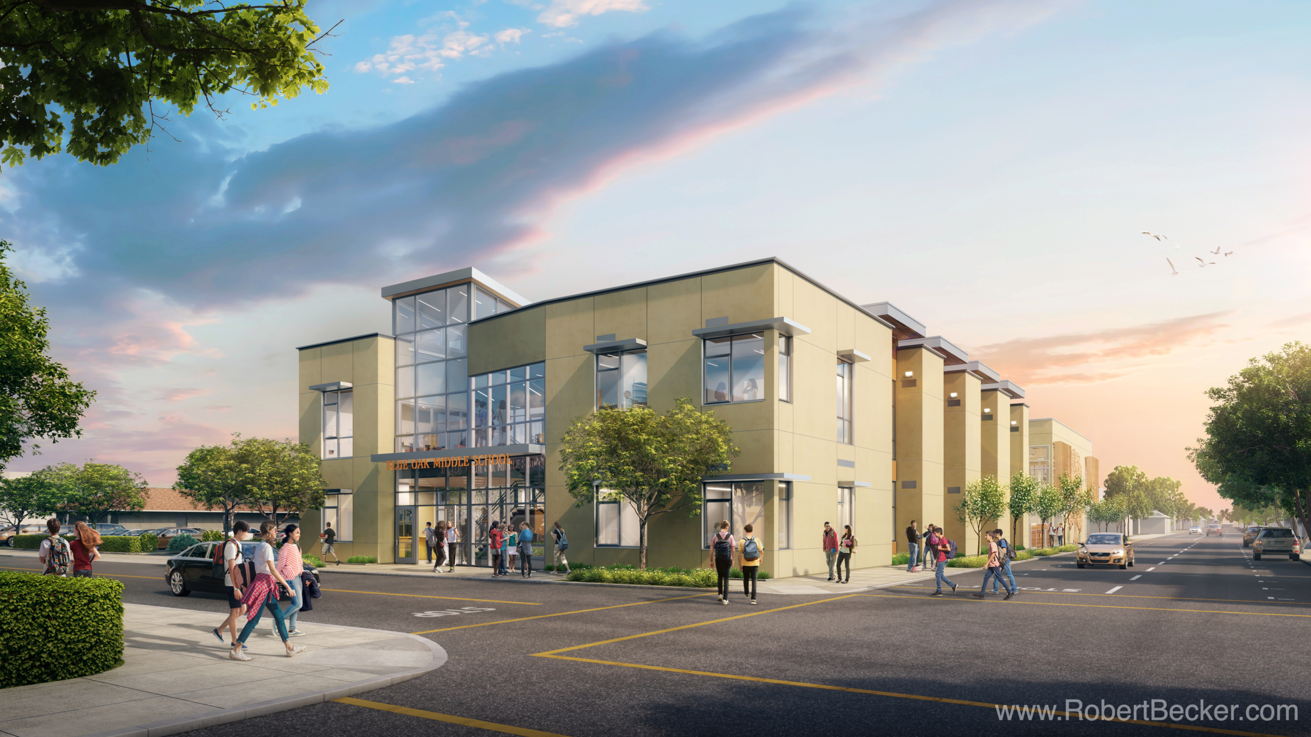 Middle School Architectural Rendering