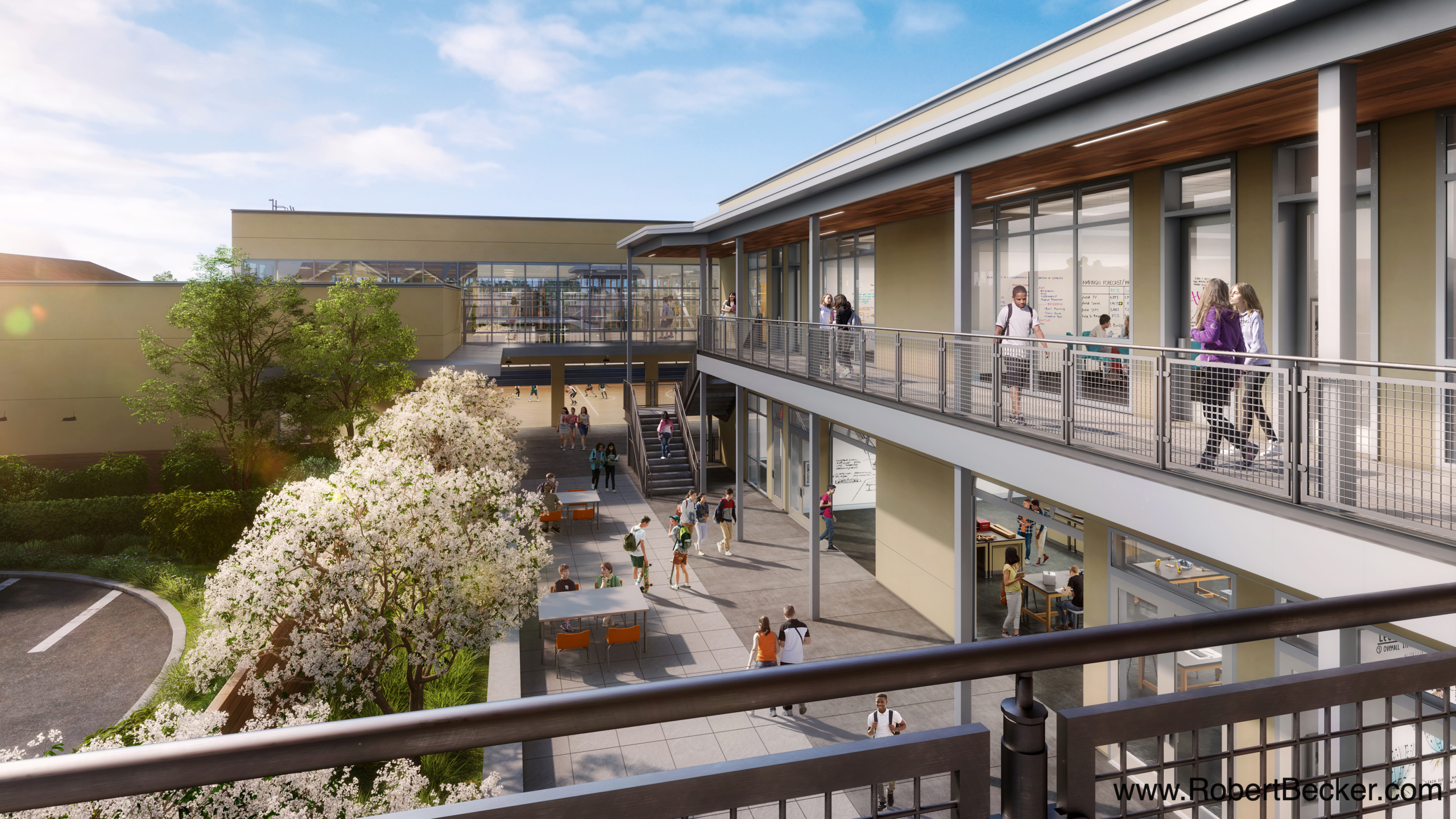 Middle School Architectural Rendering
